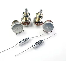 Centralab 550k Long Shaft Pots and PIO .022 Capacitor LP Bundle