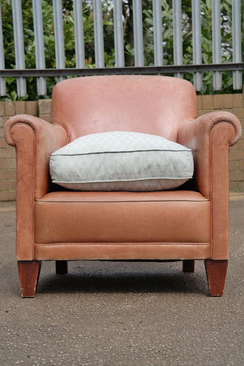 Laura Ashley Burlington leather Library Club Fireside Leather