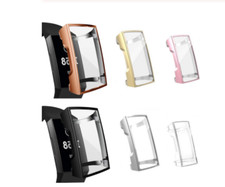 For Fitbit Charge 3 / 4 Hard PC Protective Full Case Screen Protector Case Cover