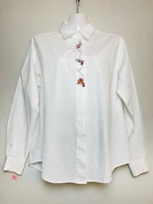 Vintage Yves St. Clair 3 Cats Playing Print Butoon Down Shirt Women Size 12