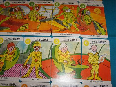 Jeu De 7 Familles Espace Vintage – Albator, Capitaine Flam – NEUF (emballage D'époque)