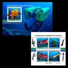 Autonomous Underwater Vehicles Drones MNH Stamps 2023 Sierra Leone M/S + S/S