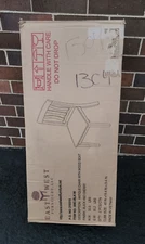 Antique  Dining  Chair  Wood  Seat  with  Black  and  Cherry  Finish 2 Chairs