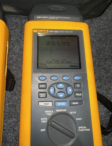 Fluke DSP-4000 Cable Analyzer 4000SR Kit - Picture 3 of 12