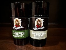 Dr. Squatch Birchwood Breeze  Pine Tar Men  s Natural Deodorant Stick 2.65oz NEW