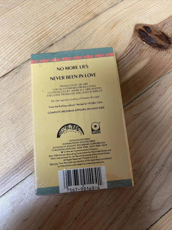 Sealed Michel’le No More Lies Cassette Single 1989 - Image 3 of 4