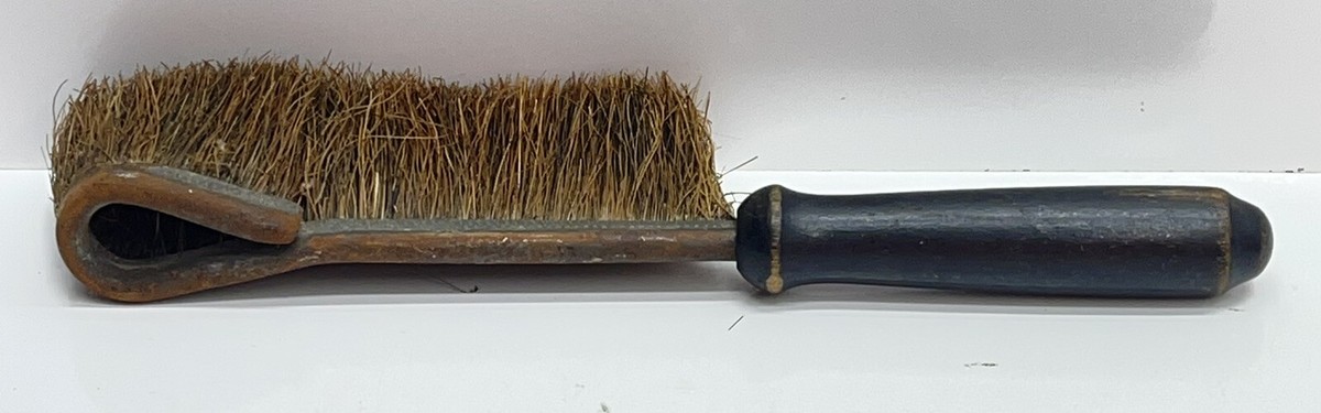 Brosse Vintage En Bois – Crin De Cheval Et Poils, Style Americana