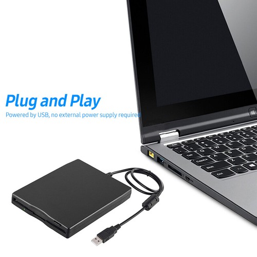USB 2.0 External Floppy Disk Drive 3.5" 1.44MB for Laptop PC Q7W2 - Picture 8 of 9