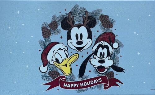 Disney Mickey Mouse Anti-Fatigue Kitchen Mat Rug 18x30 Christmas Donald Goofy