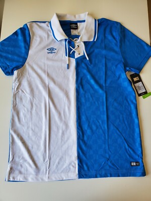 Umbro Premier Men's Electric Blue / White 1990 MU Soccer Jersey