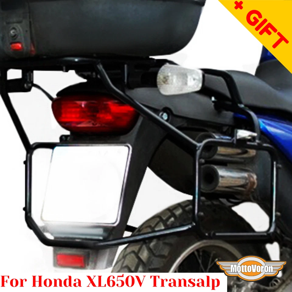 Para Honda XL 650 V Transalp Portaequipajes Sistema Lateral Transalp 650, Bonus Foto 4 de 4