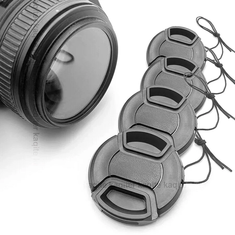 Replacement 49mm-82mm Front Lens Cap Center Snap on Lens Caps For DSLR Camera - Image 2 of 4