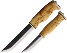 New Wood Jewel Big Double Fixed Blade Set 23KI
