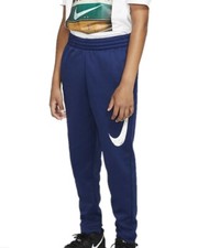 Nike Youth Boys Therma-Fit Basketball Pants in Blue Void/White, Size XS