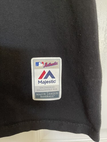 San Francisco Giants schwarzes T-Shirt MLB Baseball Majestic Authentics Größe Large - Bild 3 von 5