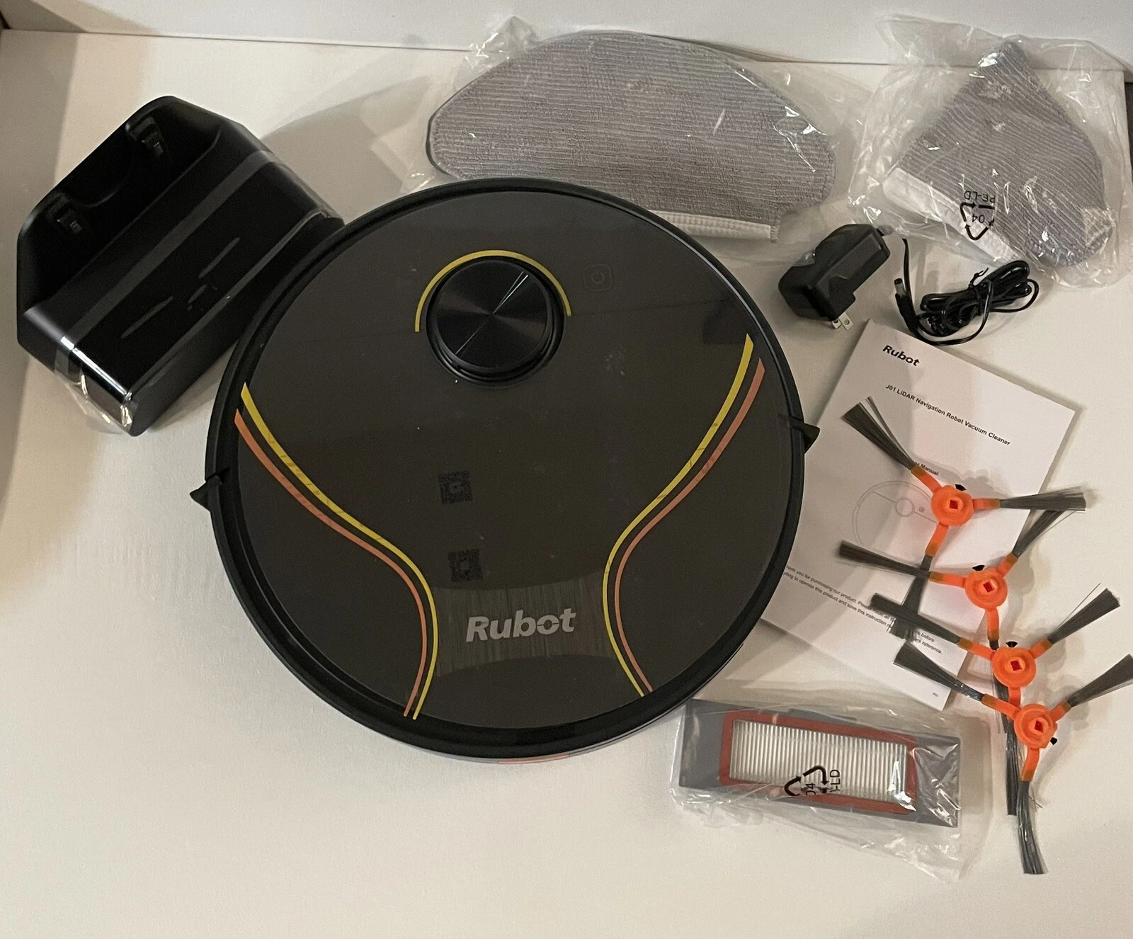 RUBOT Robot Vacuum and Mop Combo, Robot Vacuum Cleaner 4500Pa Strong Suction J01