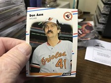 1988 Fleer Baseball FROM FACTORY SET # 553 Don Aase