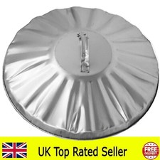 Galvanised Metal Dustbin Bin Lid Heavy Duty Replacement Lid 18" UK Manufacturer
