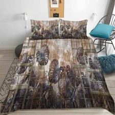 Glass Rope Oilseed 3D Printing Duvet Quilt Doona Covers Pillow Case Bedding Sets