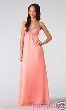 V533 ALYCE 35592 CORAL SZ 8 285 VP9 FORMAL PROM PAGEANT GOWN DRESS