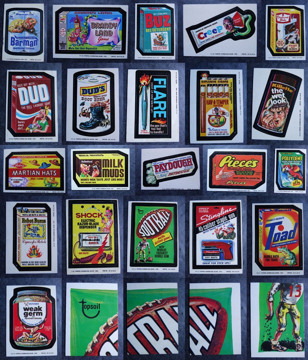 1975 Topps Wacky Packages 12th Series Trading Cards Complete Your