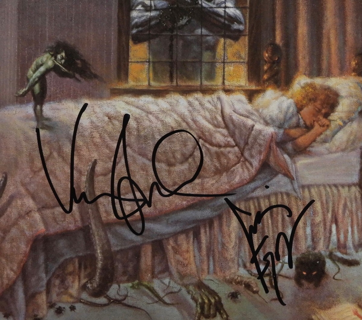 DIO JSA Signed Autograph Album Record Vinyl Dream Evil Vinny