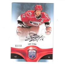 2009-10 Upper Deck Be A Player Eric Staal #6 Auto Serial #'d 2/10 Hurricanes