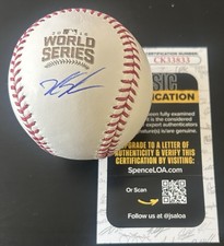 Kyle Schwarber (Chicago Cubs) Signed 2016 World Series Baseball JSA COA CK33833