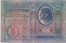 AUSTRIA HUNGARY 100 KORONA KRONEN 1912 USED