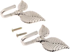 2Pcs Curtain Holdbacks Tieback Hooks Multifunctional Wall Hook Silver Vintage Le