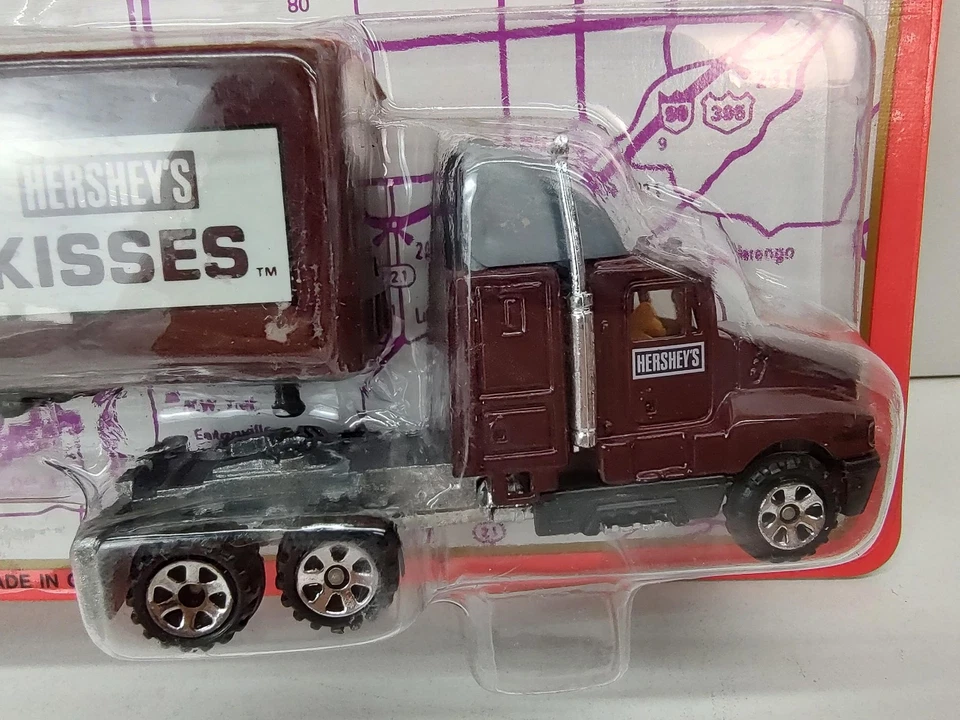 Camión fundido a presión Road Champs Kenworth Hershey's Kisses 1994 de colección escala HO nuevo Foto 2 de 4