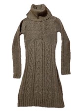 Women’s Love Change Gray Cowlneck Short Sweater Dress Size Small