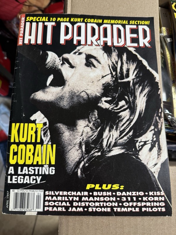 Hit Parader Magazine April 1997 Grunge And Rock Music Nirvana Kurt Cobain Issue