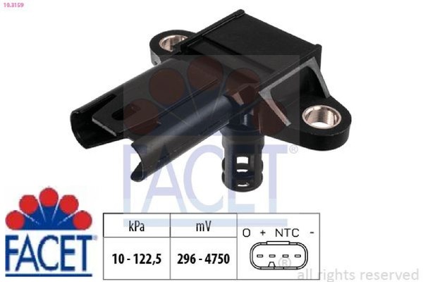Facet 10.3159 Luftdrucksensor FüR HöHenanpassung FüR BMW FüR Rolls-Royce-image