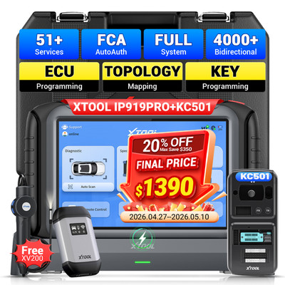 XTOOL IP919 PRO+ KC501 Key Programming OBD2 Diagnostic Scanner Tool 51+Services