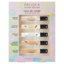 Pacifica Beauty, Take Me There Spray Perfume Trial Set, 5 Scents,