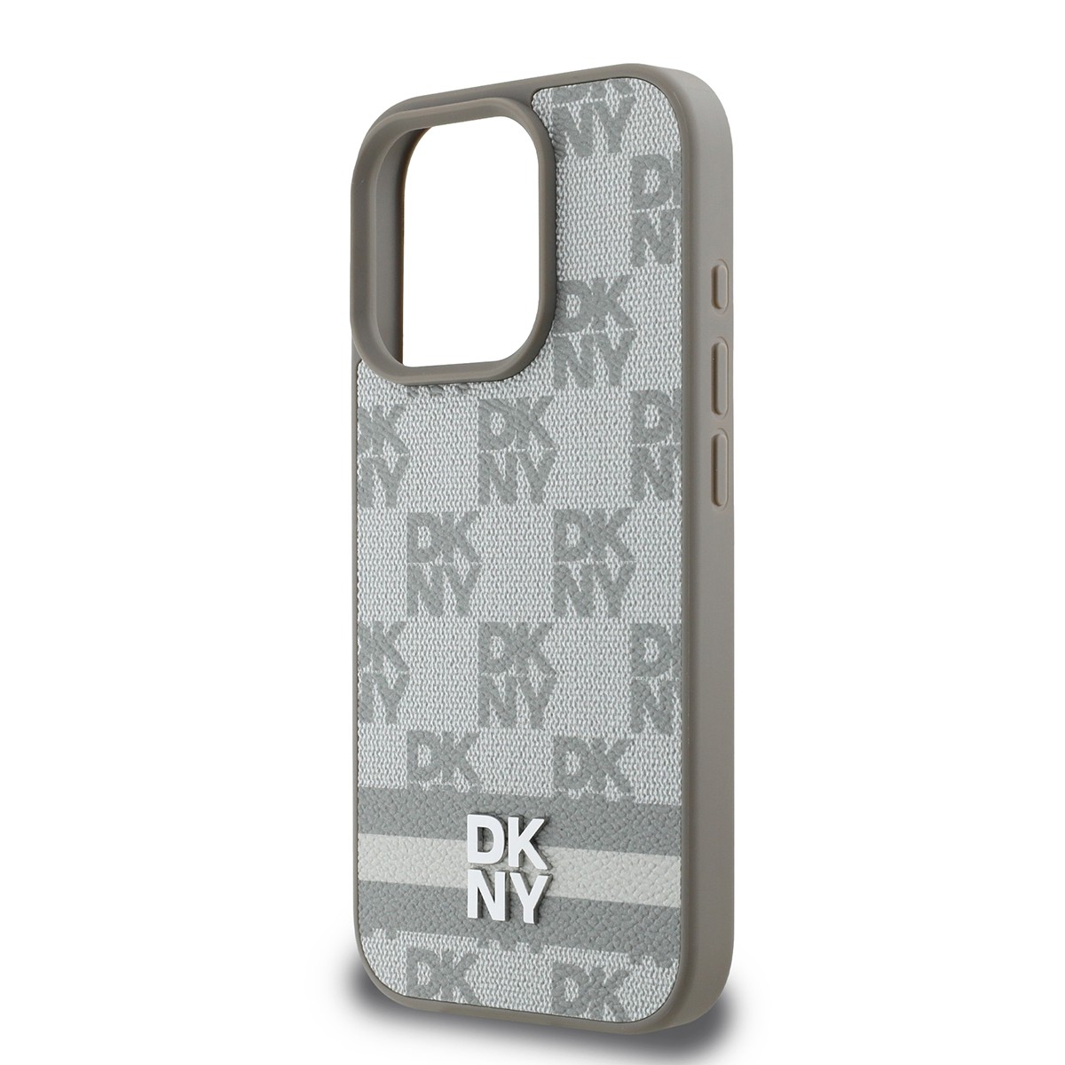 Coque iPhone 16 Pro DKNY beige anti-rayures pour protéger votre écran avec style