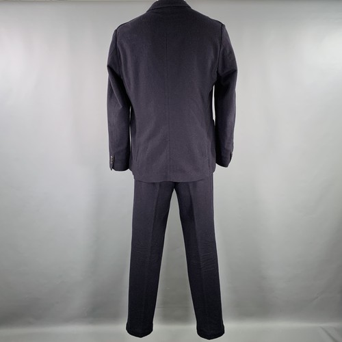 ADAM KIMMEL Size XL Navy Twill Wool Notch Lapel Suit - Picture 3 of 13