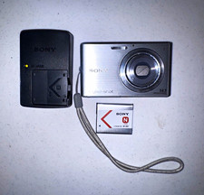 Sony Cyber-shot DSC-W330 Silver 14.1MP Compact Camera 4x Zoom 3in w/ Battery