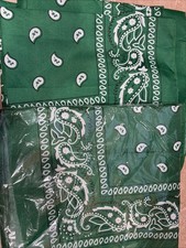 Lot Of 19 Paisley Print 100 Cotton Bandanas Scarves