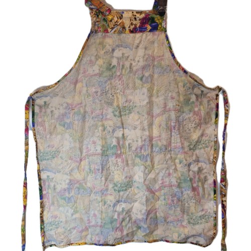 Delantal de Cocina Italiana Queso Vino De Colección Grande 26.5×33" Bolsillos Grandes Atados Traseros - Imagen 3 de 11