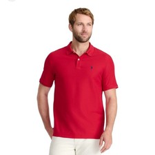 IZOD ADVANTAGE PERFORMANCE MEN'S POLO - REAL RED NWT SIZE M
