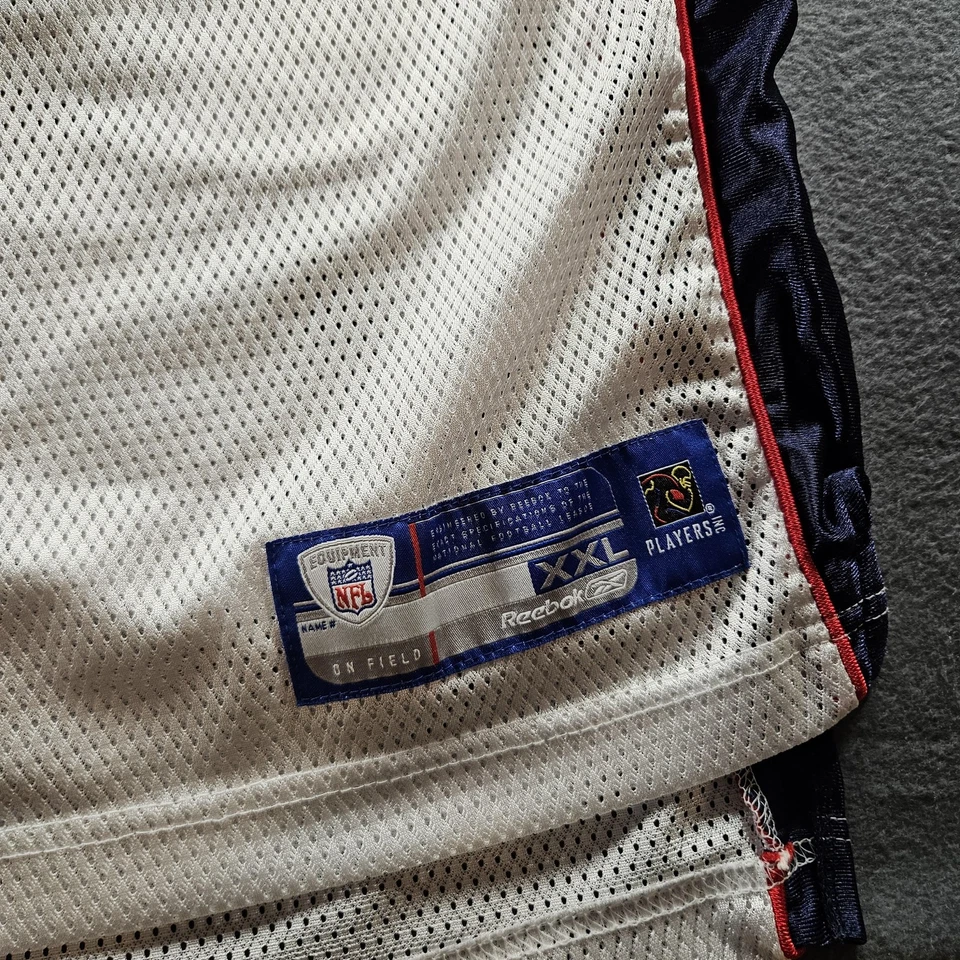 Camiseta de fútbol americano New England Patriots para hombre 2XL blanca azul NFL Tom Brady 12 Reebok Foto 2 de 4