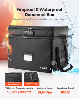 Fireproof Document Box, Files