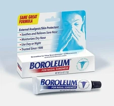 Boroleum Ointment For Nasal Soreness External Analgesic Skin Protectant 0.6 oz