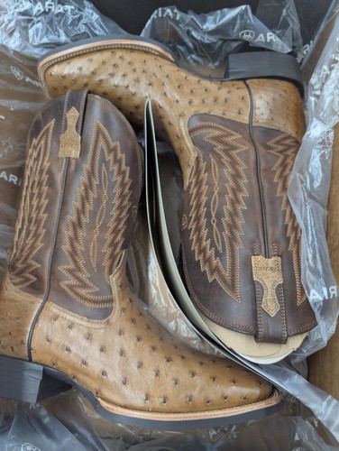 10040281 Ariat Quantum Promo Ranger Ostrich FQ Beam Brown Stiefel