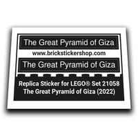 Replacement Sticker For Set 21058 - The Great Pyramid Of Giza