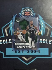 2024-25 Panini Mosaic Damian Lillard Montage Insert #14 Milwaukee Bucks