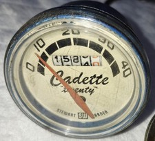 Vintage Cadette Twenty Bike Speedometer Stewart Warner With Cable