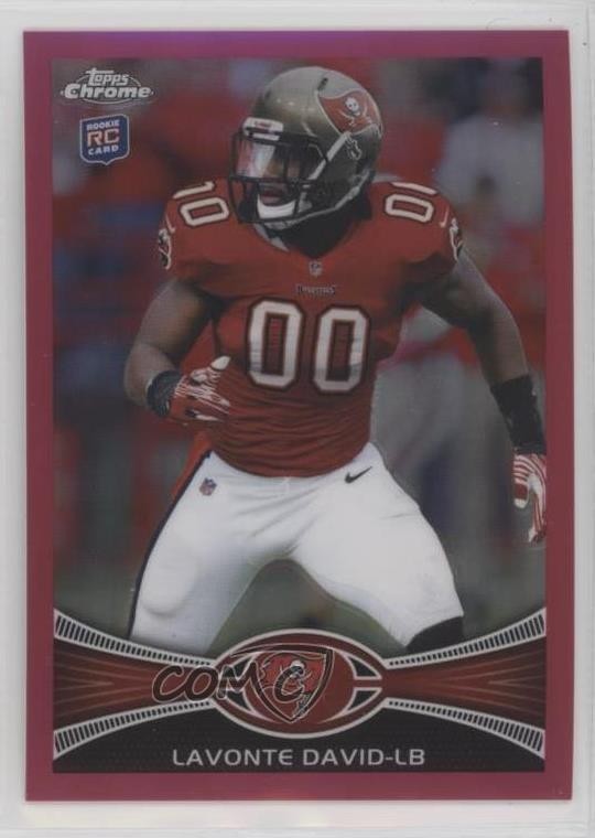 2012 Topps Chrome BCA Refractor 288/399 Lavonte David #198 Rookie RC 1by